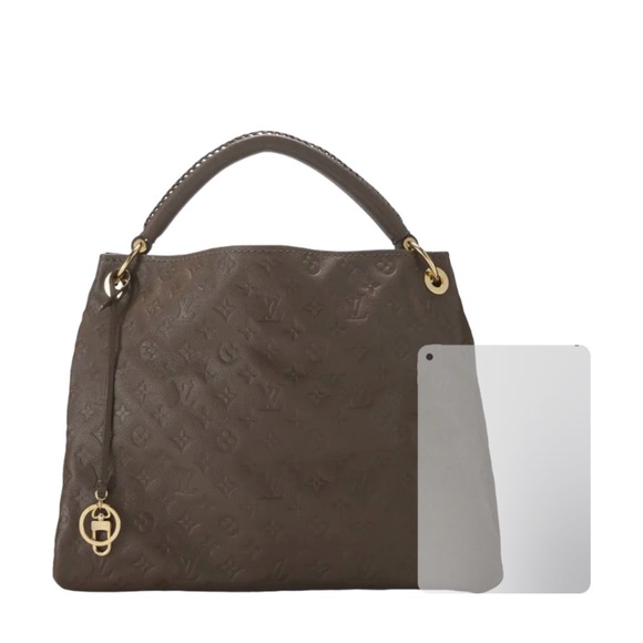 Louis Vuitton Brown Shoulder Bag with Gold Accents - Picture 7 of 14